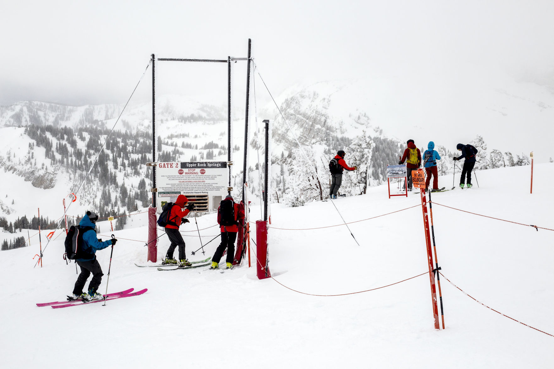 Jackson Hole Mountain Resort backcountry gate